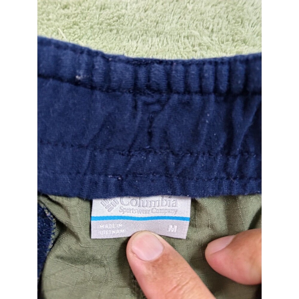 Columbia Company Womens Shorts Size M Green High Rise Cargo Pockets Drawstring - Picture 3 of 10